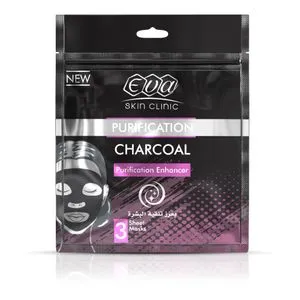 Eva Skin Clinic Charcoal Sheet Mask (3 sheets )