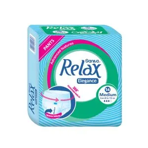 Sanita Relax Elegance Adult Diaper Medium Size 14  from 80 To 110 cm