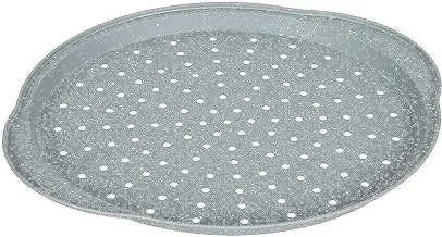 Marble granite pizza pan, 33x37 cm - grey