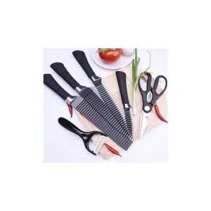 Stainless Steel Non-Stick Coating  Knife Set - 6 Pcs