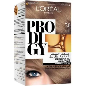 L'Oreal Paris Prodigy صبغة شعر خالية من الأمونيا - 7.0 أشقر / لوز