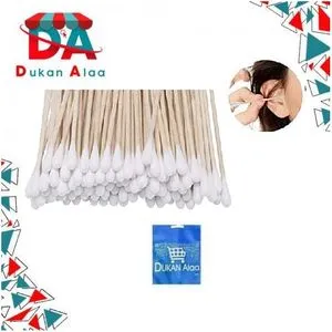 Cotton Swabs Plastic Sticks Spiral & Round Tips - 1pcs