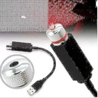 Car usb ambient star light (red)