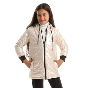 Caesar Girls Capotene Lining Jacket With Zipper