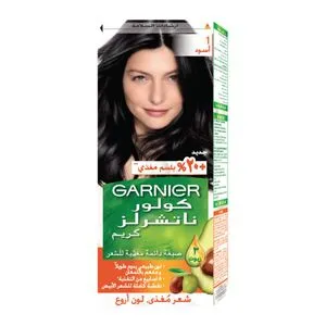 Garnier صبغة شعر كولور ناتشورالز كريم دائم - 1 أسود