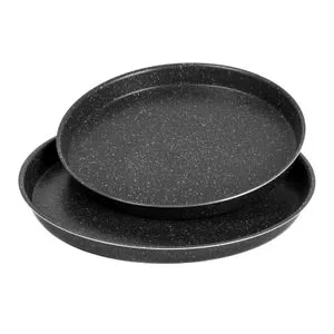 Lazord Pizza Tray - 2 Pcs - Black