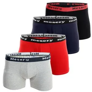 Mesery Bundle Of (4) Comfy Slip On Regular Boxers