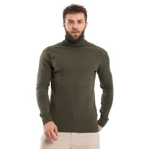 Caesar Mens Wool Pullover With High Neck