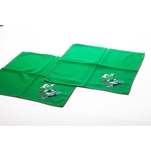 Ebda3 Men Masr Set Of 2 Embroidered Table Napkin Set - Dark Green