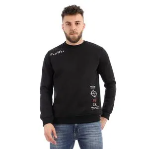 Caesar Round Melton Sweatshirt Printed Watch