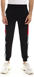 CAESAR Mens Detailed Casual Sweatpants With Coloured Side Sweatpants