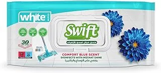 White wipes Mop wipes comfort blue scent - 30 wipes