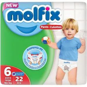 Molfix Extra Large Diaper Pants - Size 6 - 22 Diapers