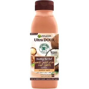 Garnier Ultra Doux Smoothing Hair Food Shampoo For Dry And Unruly Hair - Coconut - 350ml