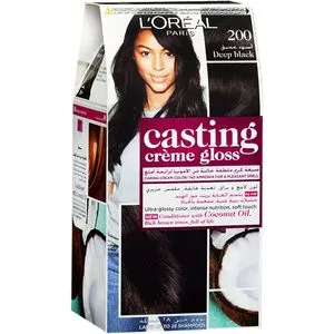 لوريال باريس Casting Crème Gloss Hair Color - 200 Deep Black