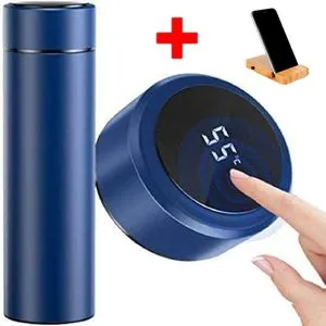 Thermal Flask With Temperature Display +Free Mobile Holder