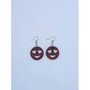 Inlove Emoji Earrings - Brown