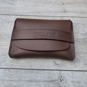 Dr.key Genuine Leather Card Wallet -1012-plain Brown