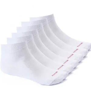 Cottonil Bundle Of Six Half Towel Ankle Socks - White