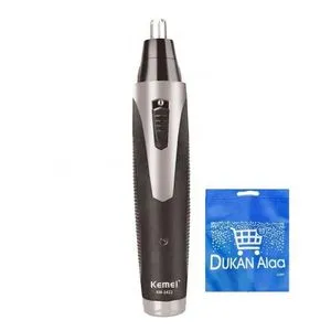 Kemei Nose & Ear Trimmer For Men & Women - Black  Km-1422 +Gift Bag