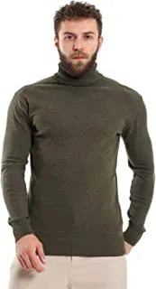 CAESAR Mens Mens Wool Pullover With High Neck Pullover