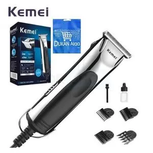 Kemei KM-850 Professional Hair Trimmer - Black + Gift Bag Dukan Alaa