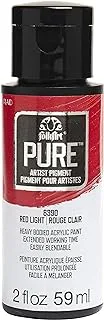 FolkArt Pure Artist Pigment Acrylic Paint, Red Light, 2 oz, 6390