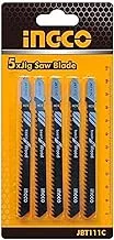 inGCO Jig Saw Blade Set 5 Pieces Jbt111C - Black