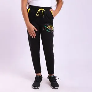 Caesar Girls Pants Cotton Busy Black