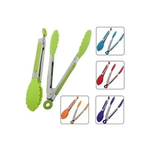 Cooking Tong With Silicone Tips - 1Pcs