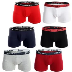 Mesery Bundle Of Six Comfy Slip On Regular Boxers