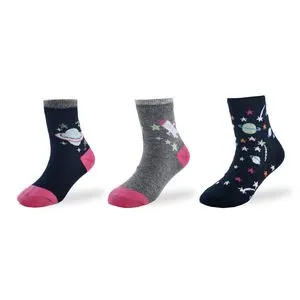 Junior Kids Socks Girl Long P/3