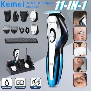 Kemei KM - 5031 11 In 1 Professional Rechargeable Hair Clipper