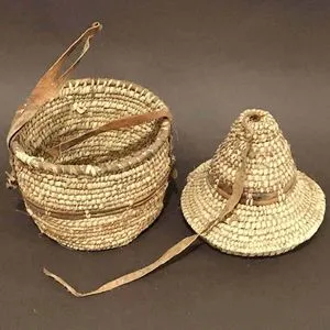 Ebda3 Men Masr Palm Straw Basket - 25 Cm