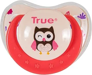 True Baby CHERRY SOOTHER WITH CAP +6 M