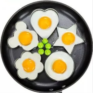 Stainless Egg Shape Molds 4 Pieces