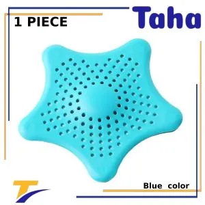 Taha Offer Star Shaped Drain Catcher  1 Piece Blue Color