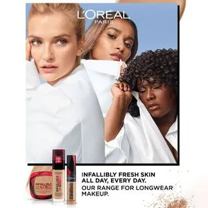 L'Oreal Paris Infaillible 24H Fresh Wear Foundation In A Powder 120 Vanilla