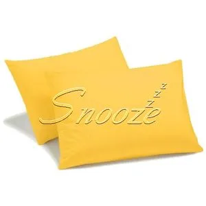 Snooze Pillowcases - 2 Pcs - Yellow