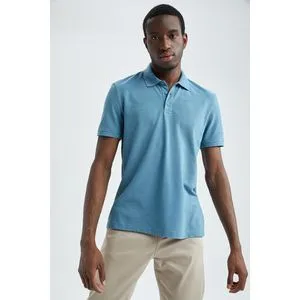 Defacto Man Regular Fit Shirt Collar Short Sleeve T-Shirt