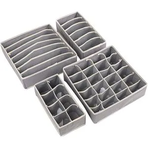 Multi-grids Clothes Storage Organizer - 4 Pcs