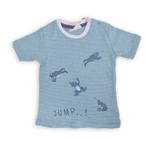 Ebda3 Men Masr Jump! Frogs T-Shirt - Blue