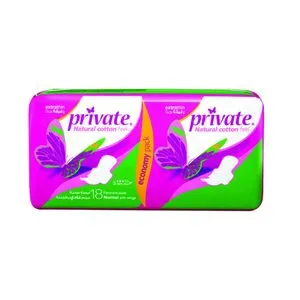 Private Extra -Thin Feminine Napkin - Normal Size - 18 Pads