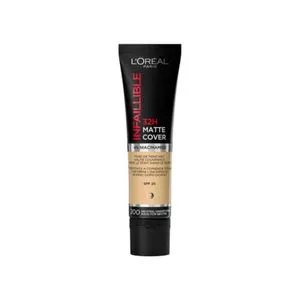 L'Oreal Paris Infaillible 24H Matte Cover Foundation 200 Sable Dore -Oil Control, High Coverage