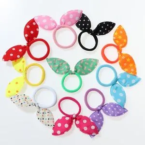 12 Elastic Multicolor Hair Ties Ponytail Holder