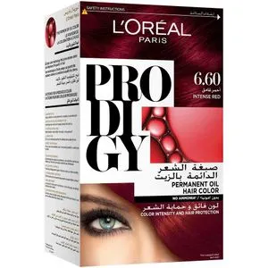 L'Oreal Paris Prodigy Ammonia Free Hair Color - 6.60 Intense Red