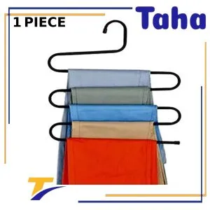 Taha Offer Multi-functional Metal Zigzag Clothes Hanger In The Shape Of The Letter S 1 Piece