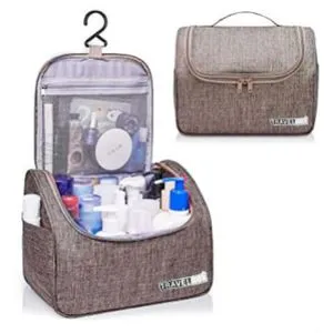 Hanging Toiletry Travel Organizer Bathroom Bag For Men Women Water-resistant