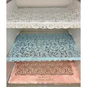 Washable Refrigerator Liners And Mats - 4 Pieces.