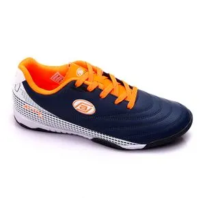 Activ Navy Blue & Neon Orange Lightweight Indoor Athletic Shoes